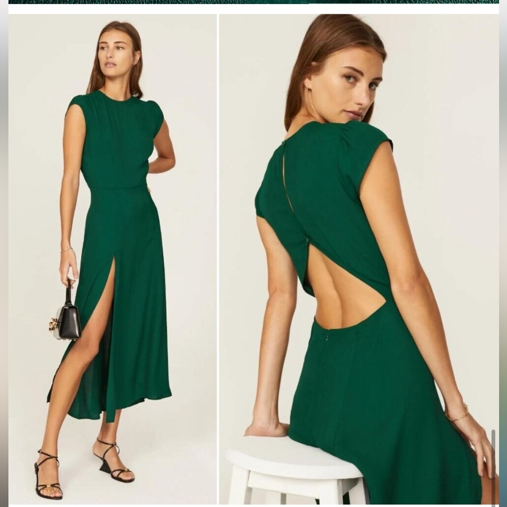 Green Gavin Reformation Dress- size 12